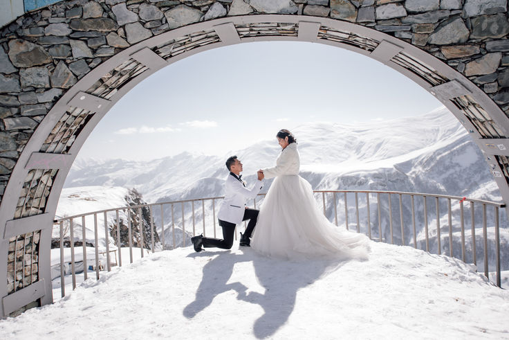 Winter wedding in Georgia