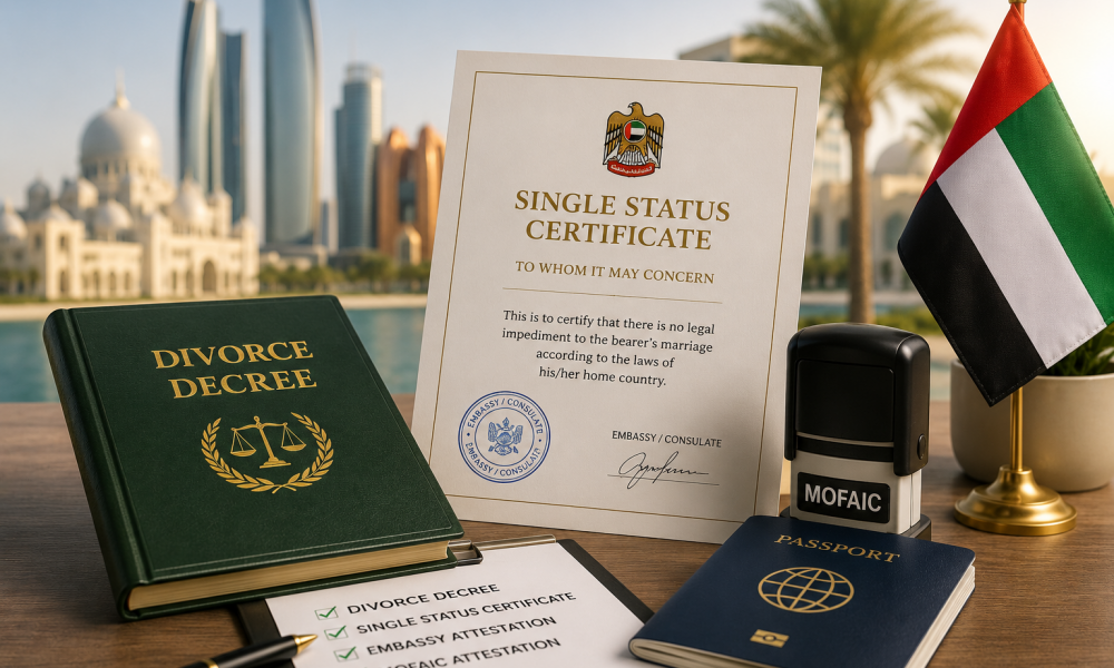 single status certificate Dubai