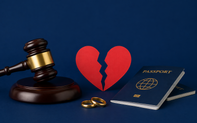 couple discussing divorce process in dubai for expats legal setting