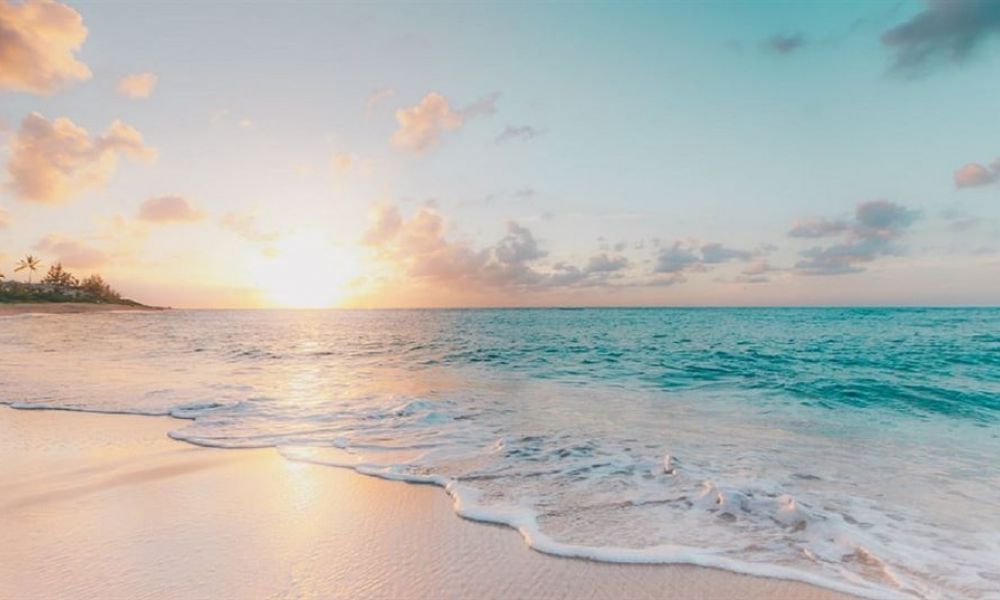 abu dhabi adds seychelles to green list .jpg bbb526d6 | Abu Dhabi Adds Seychelles to Green List | For all the people living in Abu Dhabi who want to marry in Seychelles, there is excellent news. Seychelles was on the red list but that's not the case now. Continue reading to understand how to travel without quarantine between these two regions as Abu Dhabi adds Seychelles to green list. A serene beach scene during sunset showing gentle waves lapping against soft golden sands. The sun casts a warm glow on the horizon while fluffy clouds reflect shades of pink and orange across the sky. Distant palm trees are silhouetted against this picturesque coastal landscape, creating an idyllic atmosphere perfect for couples dreaming of a romantic wedding setting by the sea.