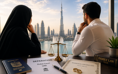 Couple reviewing marriage options on a laptop while travel uncertainty affects flights and wedding plans in the UAE, highlighting civil and online marriage alternatives